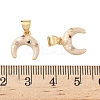 Brass Micro Pave Colorful Cubic Zirconia Enamel Charms KK-G536-21G-3