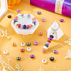 120Pcs 12 Colors Opaque Resin European Beads RESI-TA0004-80-7