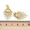 Brass Micro Pave Cubic Zirconia Pendants KK-C132-33G-3