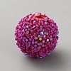 Opaque Acrylic Glitter Beads FIND-CJC0010-111A-04-1