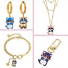 40Pcs 8 Colors Zinc Alloy Pendants FIND-CJ0001-73-6