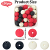Rubberized Style Imitated Silicone Acrylic Beads MACR-PA0001-06B-05-2