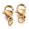 Ion Plating(IP) 304 Stainless Steel Lobster Claw Clasps LS-X-STAS-G240-01D-G-2