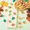 36Pcs 9 Styles Autumn Theme Opaque Resin Cabochons CRES-TA0001-38-8