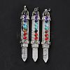 Chakra Theme Natural Quartz Crystal Big Pendants G-I322-06P-05-1