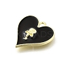 Alloy Black Enamel Gothic Style Pendants PALLOY-R157-06G-08B-2