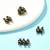 10Pcs Round Brass Magnetic Clasps with Loops KK-FS0001-34AB-8