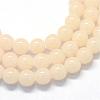Baking Paint Imitation Jade Glass Round Bead Strands DGLA-Q021-10mm-41-1