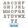 Alphabet Resin Rhinestone Patches DIY-TAC0005-45B-8