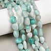 Natural Amazonite Nuggets Beads Strands X-G-J335-31A-1