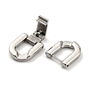 Non-Tarnish 304 Stainless Steel Fold Over Clasps LS-STAS-D026-01B-P-2