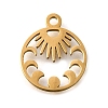 304 Stainless Steel Charms STAS-S178-01G-1