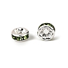 Brass Grade A Rhinestone Spacer Beads RSB034NF-10-3