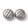 Tarnish Resistant 304 Stainless Steel Waffle Beads STAS-I305-201P-1