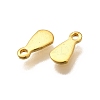 304 Stainless Steel Stamping Blank Tag Charms STAS-F311-04G-03-2