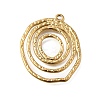 PVD Vacuum Plating 201 Stainless Steel Pendants STAS-C111-01B-G-1
