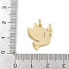 Brass Colorful Enamel Pigeon Pendants KK-P323-03G-3