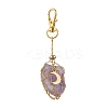 Moon Alloy Swivel Lobster Claw Clasps & Brass Cable Chains AJEW-JB01336-03-2