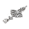 Non-Tarnish 201 Stainless Steel Pendants STAS-A090-04P-2