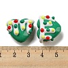 Hand Painted Acrylic with Enamel Beads MACR-D031-06G-3