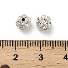 6mm Brass Crystal Rhinestone Beads KK-S519-01A-02S-3