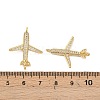 Brass Micro Pave Cubic Zirconia Pendants KK-F919-24G-3