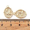 Rack Plating Brass Micro Pave Cubic Zirconia Pendants KK-K333-97G-3