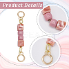 2Pcs Square Resin Beaded Bag Extension Chains PURS-GF0001-07C-5