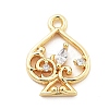 Brass Micro Pave Cubic Zirconia Pendants LS-KK-H511-01G-01-1