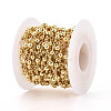 Brass Round Link Chains KK-N281-01G-2