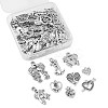 45Pcs 9 Styles Tibetan Style Alloy Pendants TIBEP-CJ0002-74-3