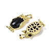 Natural Obsidian Pendant KK-F887-02G-17-2