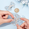 2Pcs Bowknot Alloy Rhinestone Shoe Decorations FIND-CP0002-24A-3