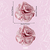 1 Pair Flower Cloth Shoe Decoration AJEW-DR0001-65C-2