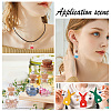 DIY Apple Shape Wish Bottle Pendant Decorations Making Kit DIY-DC0001-72-6