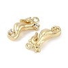 Brass Micro Pave Cubic Zirconia Charms KK-I719-37G-2