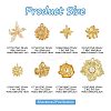 16Pcs 8 Styles Alloy & Brass & 304 Stainless Steel Pendants FIND-FS0004-37-4