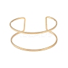 Ion Plating(IP) 304 Stainless Steel Hollow Open Cuff Bangles for Women LS-BJEW-S155-04G-2