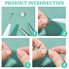 10Pairs 925 Sterling Silver Stud Earring Finding with 50Pcs Plastic Ear Nuts with 1Pc Suede Fabric Square Silver Polishing Cloth FIND-DC0006-45-4
