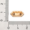 Alloy Crystal Rhinestone Rectangle Spacer Bars FIND-M042-06G-NR-3