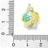 Brass & Resin Pendants RE-CBA9A00-01G-03-3