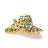 Fashion Golden Zinc Alloy Enamel Pins JEWB-D068-01G-01-1