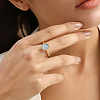 DIY Oval Cuff Ring Kits DIY-UN0008-14G-5