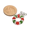 Christmas Theme Glass Pendants PALLOY-TA00163-3