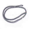 Non-magnetic Synthetic Hematite Beads Strands G-P338-02A-4x4mm-2