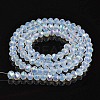 Electroplate Glass Beads Strands EGLA-A034-J8mm-L07-2