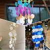 36Pcs 6 Colors Dyed Natural Capiz Shell Pendants FIND-SC0017-50-4