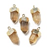 Natural Fluorite Faceted Pendants G-G181-03G-07-1