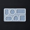 DIY Shield & Geometric Shape Pendant Silicone Molds LS-DIY-G067-06A-3