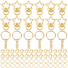 Star DIY Keychain Findings Kits DIY-SP0006-97G-7